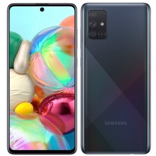 Samsung Galaxy A71 (az a szürke azért nem sokban különbözik a feketétől ránézésre)
