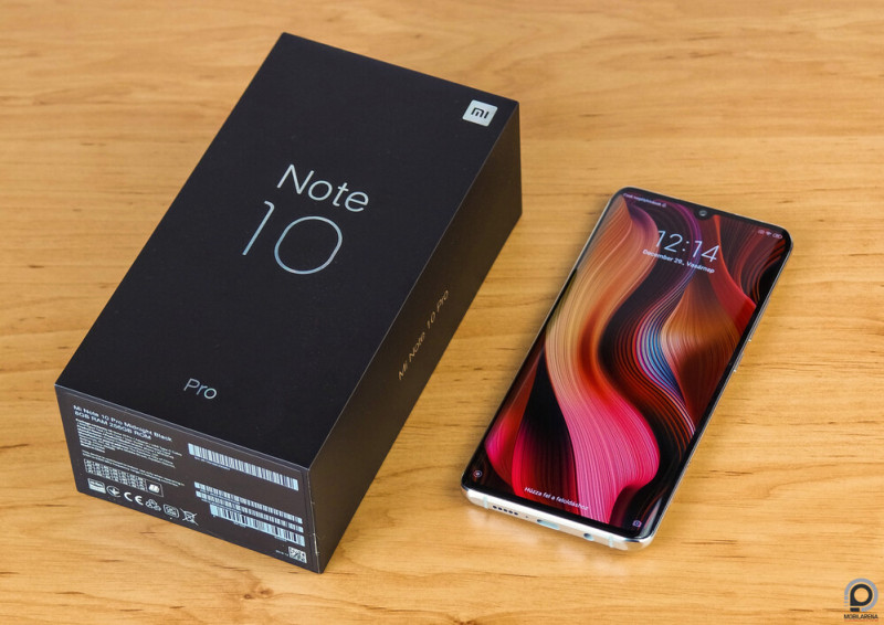 Minimális a különbség a sima Mi Note 10 és a Pro utótagú között