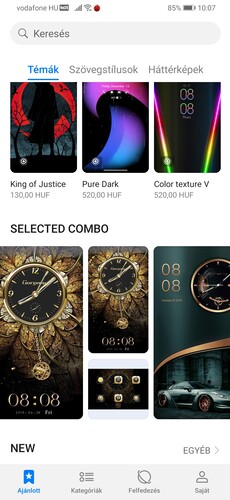 Alkalmazásbolt itt még a Google-től is van, jobb oldalt egyébként az AppGallery látható