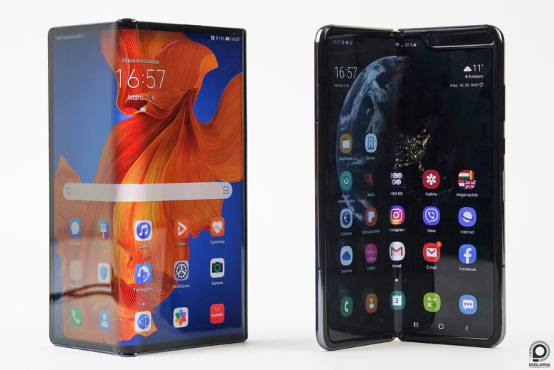 Variációk hajlított kijelzőre: a Mate Xs a Galaxy Fold mellett