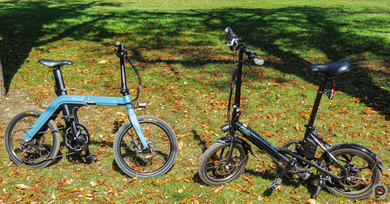 Balra az új, jobbra a régi bringa