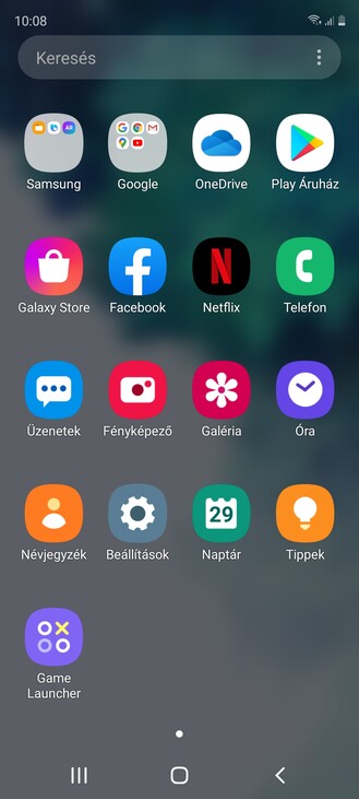 Az alap alkalmazáskínálat nincs túlgondolva.