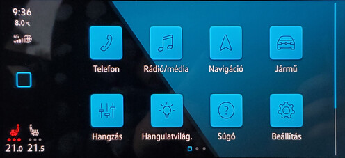 Amilyen üzemmódban vagyunk, olyan a rendszer színe