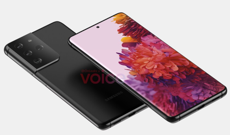 Az S21 Ultra nem hivatalos renderképe