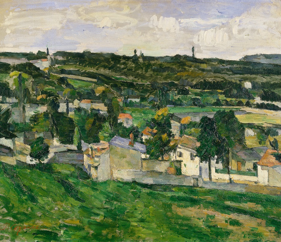 Paul Cézanne: Kilátás Auvers-sur-Oise falucskára