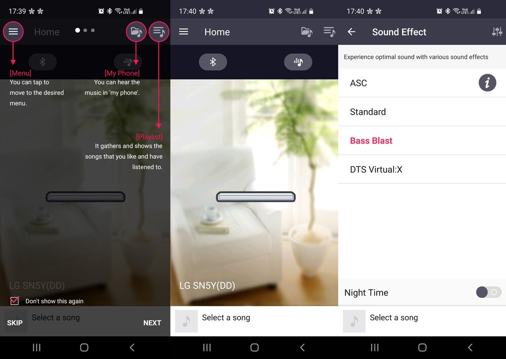 LG Music Flow app
