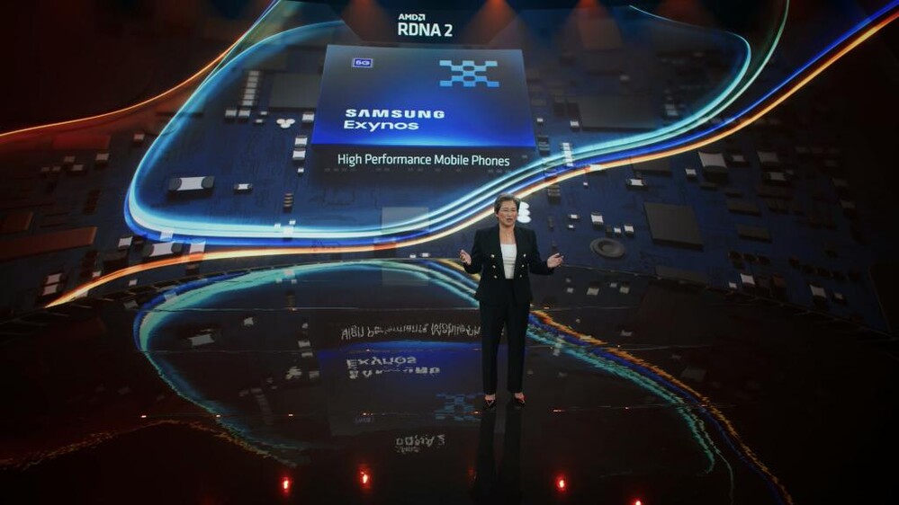 Dr. Lisa Su az AMD computexes keynote-jén nyíltan beszélt az RDNA 2 architektúrát bevető Samsung lapkáról