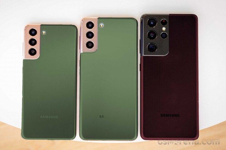 A GSM Arena által szerkesztett kép a várható színekről