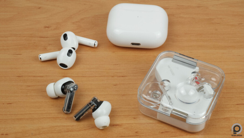 AirPods 3 és Nothing ear (1)
