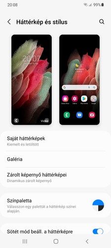 One UI 4.0 újdonság a külön variálható ikonséma