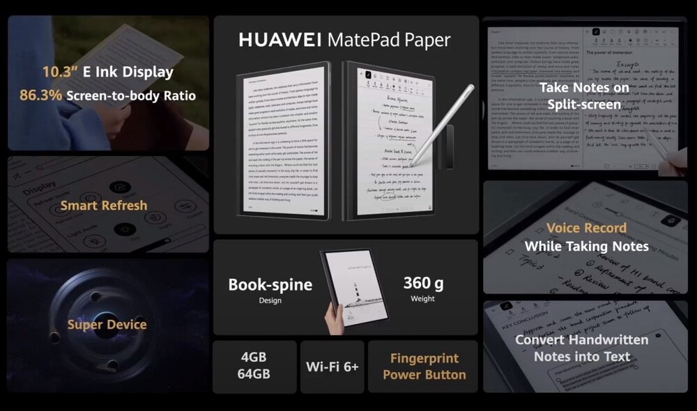 A MatePad Paper főbb jellemzői.