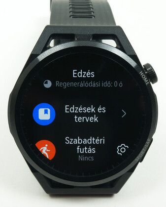 Edzésekre vonatkozó adatok a Watch GT Runneren.