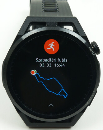 Edzésadatok a Watch GT Runneren.