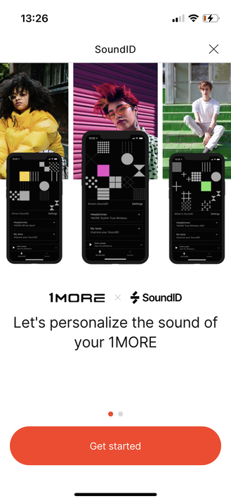 A SoundID indítóképernyője. Az algoritmust a SonarWorks hangmérnökeivel közösen fejlesztették.