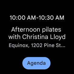 Naptárértesítés, lépésszámláló és üzenetek a Wear OS 3-ban.