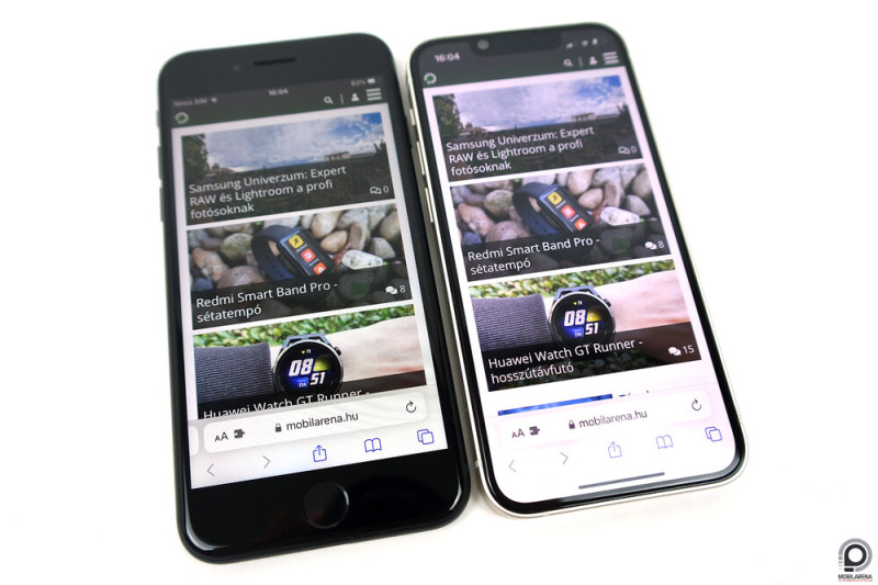 Balra az SE (3. generáció), jobbra a 13 Mini