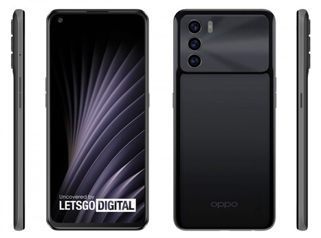 A Let's Go Digital renderképei az Oppo Reno 8-ról.