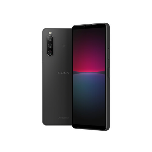 Az Xperia 10 Mk. IV fekete színben.