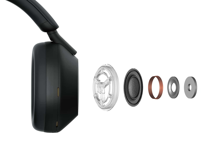 Így épül fel a WH-1000XM5 hangkeltője.