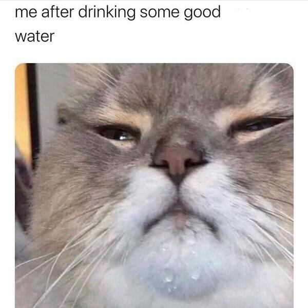 Arcom, miután vizet ittam.