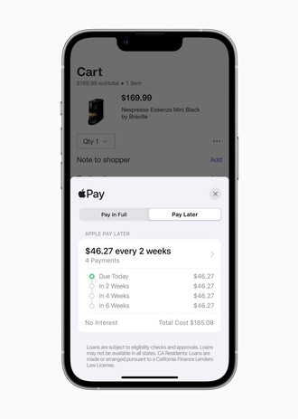 Apple Pay részletfizetés és csomagkövetés.