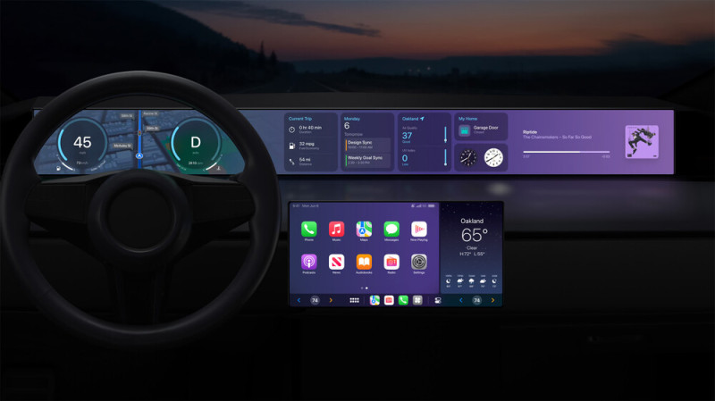 Így is kinézhet a CarPlay a kocsiban.