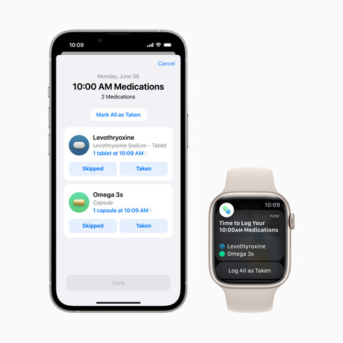 Orvosság- és alvásfigyelés az iOS 16 - watchOS 9 kombóval.