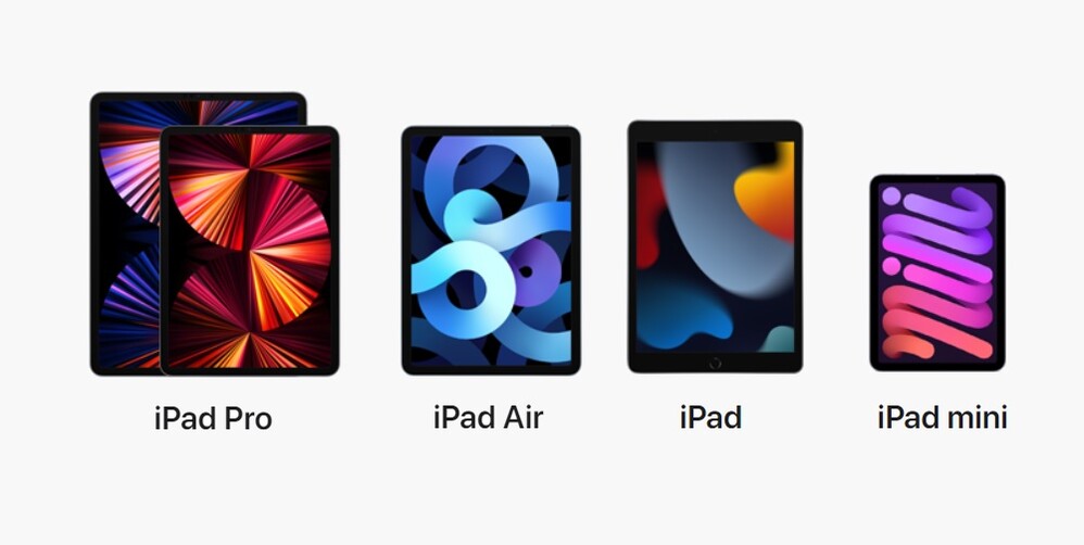 Ha a dizájnt nézzük, az alap iPad kicsit kilóg a sorból.