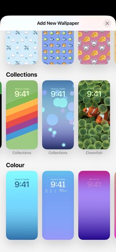 Bohóchalak az iOS 16-ban.
