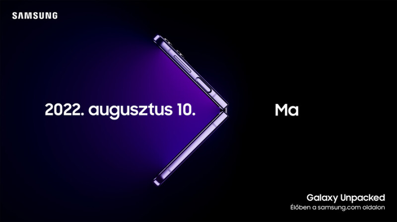 A Samsung augusztus 10-én leplezi le legújabb hajlítható kijelzős telefonjait.