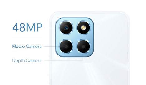 A kamerák és a telefon legfontosabb tulajdonságai a gyártó szerint.