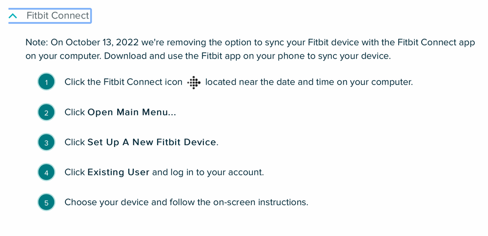 A Fitbit figyelmeztetése: október 13-tól nem támogatják a Connecten keresztül történő számítógépes szinkront.
