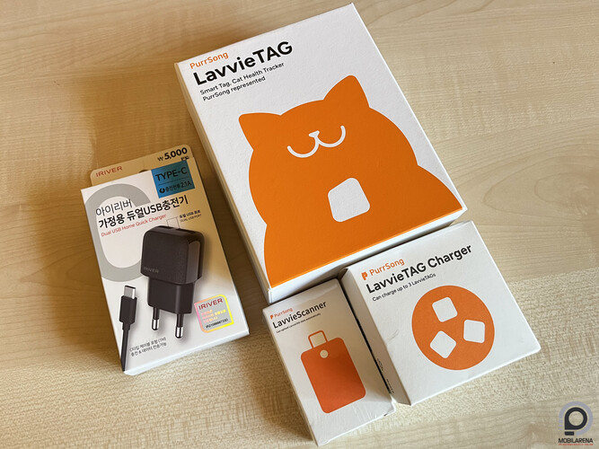 A PurrSongtól kapott tesztcsomag.