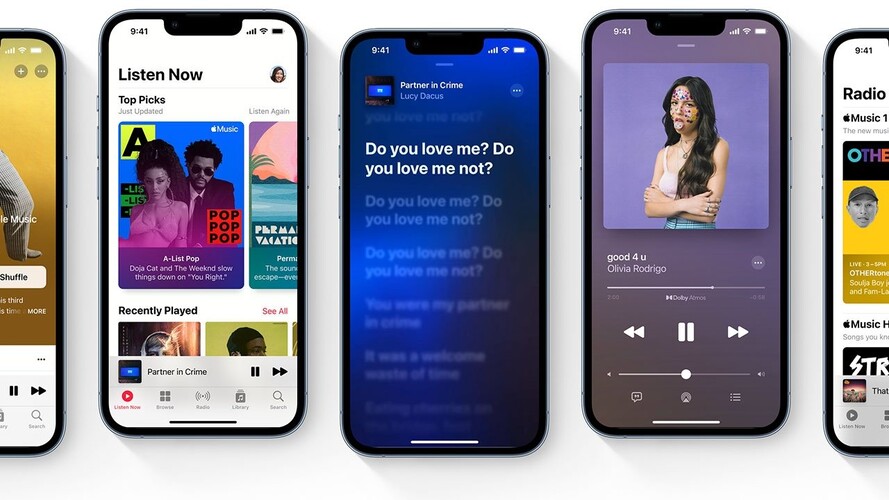 Apple Music az iPhone-on.