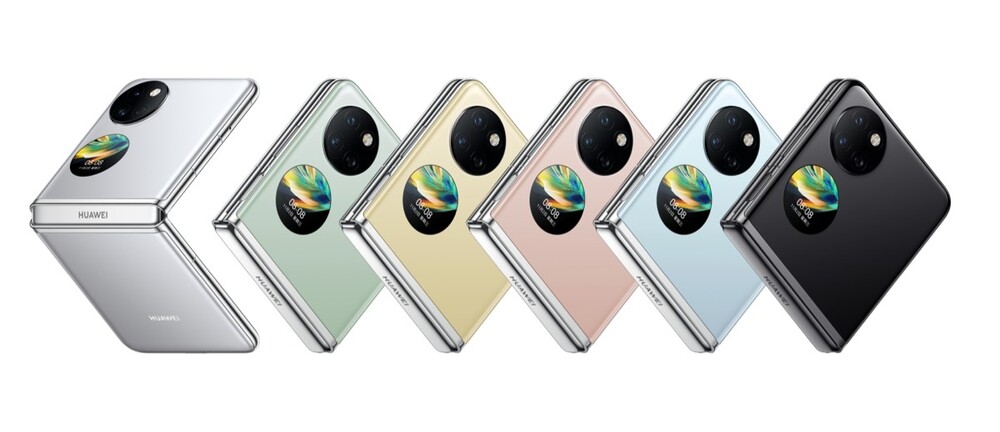 A Huawei Pocket S elérhető színei.