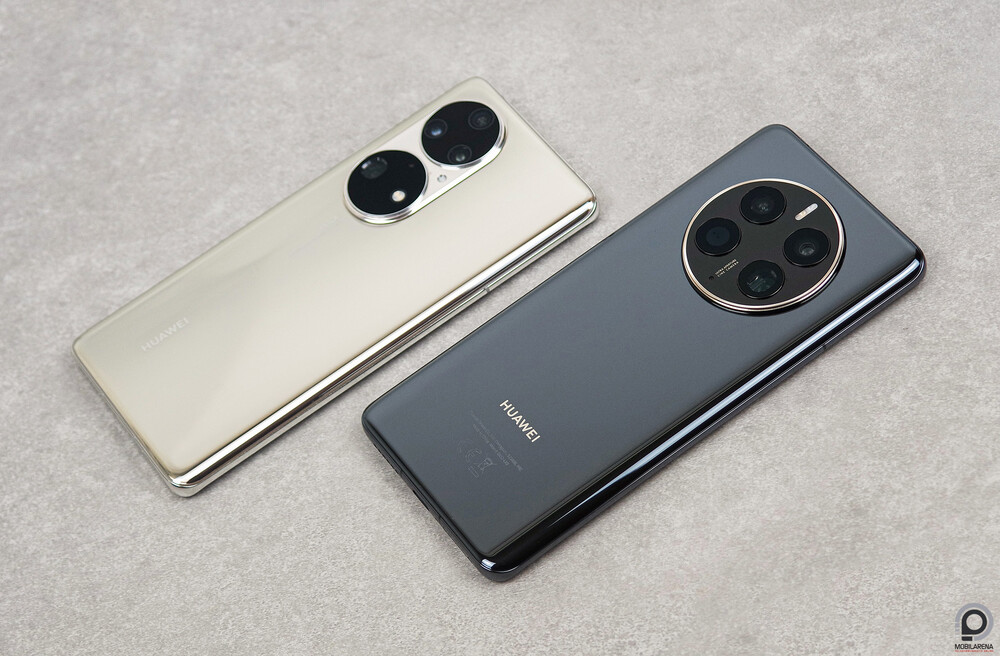 A Huawei P50 Pro a Mate 50 Pro mellett