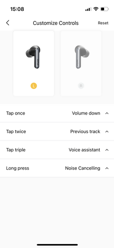 Az érintőfelület beállításainak személyre szabásához a jobb felső sarokban található ikonnal megnyíló menün át juthatunk el.