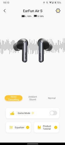 Így néz ki a program Android 12-n, az aptX-re váltás viszont nem az Earfun alkalmazásában, hanem a telefon beállításai között lehetséges.