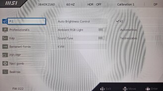 MSI Summit MS321UP grafikus kezelőfelület