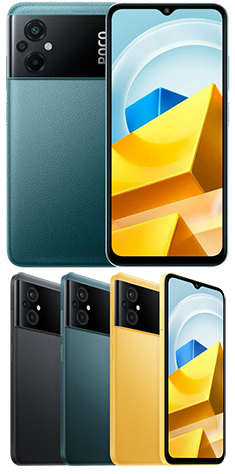 Xiaomi Poco M5 színek