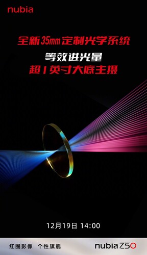 A ZTE bejelentése a Nubia Z50-es telefonok premierje kapcsán.