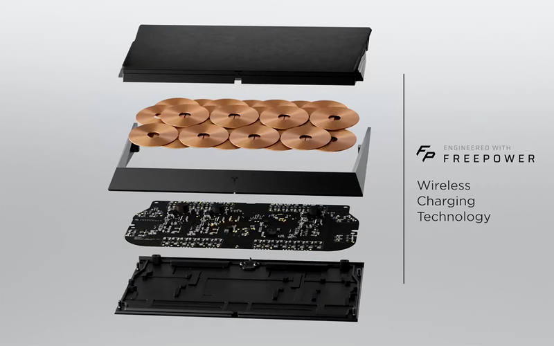 Ilyen a belső felépítése a Tesla töltőjének.