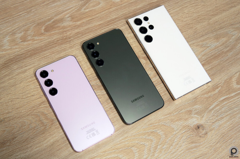 Balról jobbra: S23, S23+, S23 Ultra.