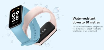 Promóciós anyagok a Redmi Smart Band 2-höz.