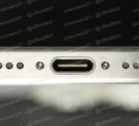 Így néz majd ki az iPhone 15 Pro USB-C csatlakozója elvileg.