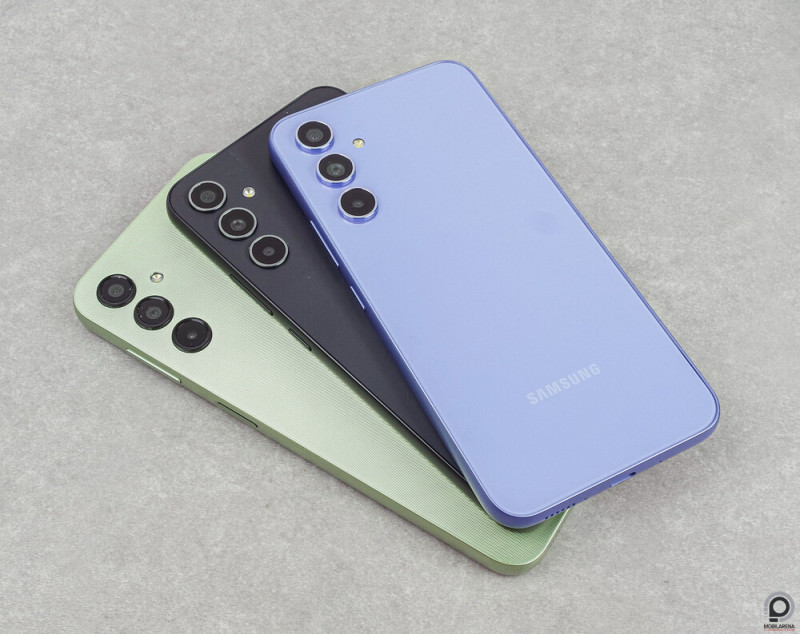 A Galaxy A14, A34 és A54 egymás hegyén-hátán
