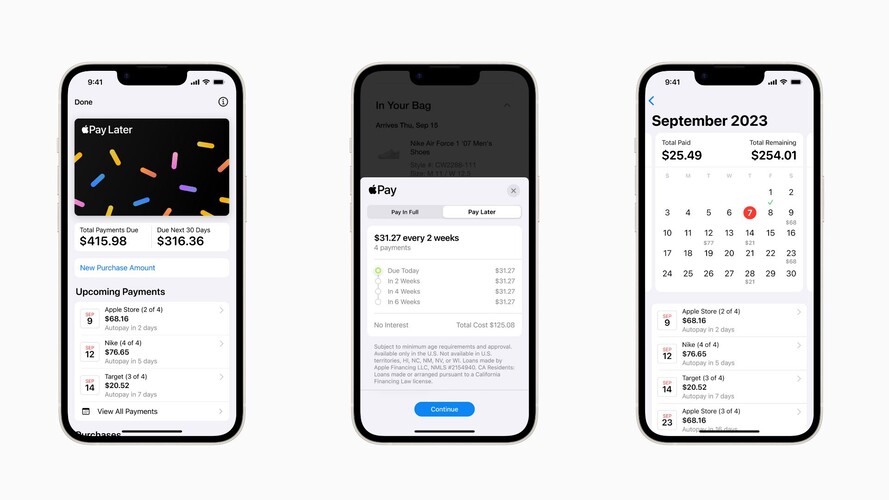 Apple Pay Later az iOS-ben
