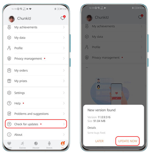 Az alkalmazás frissítése így zajlik az appon belül