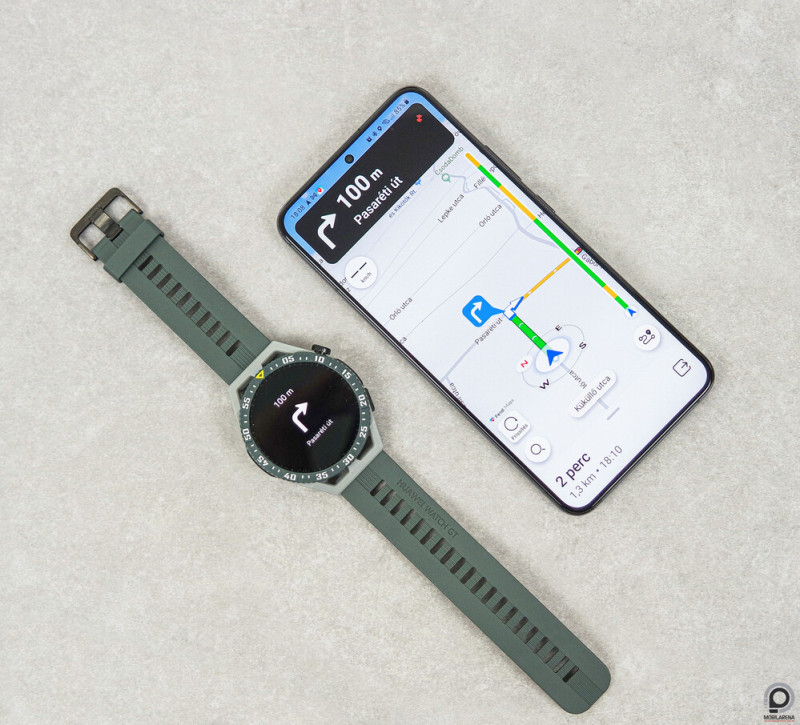 A Petal térkép mobilon és órán