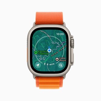 Az új térképek az Apple Watch Ultrán
